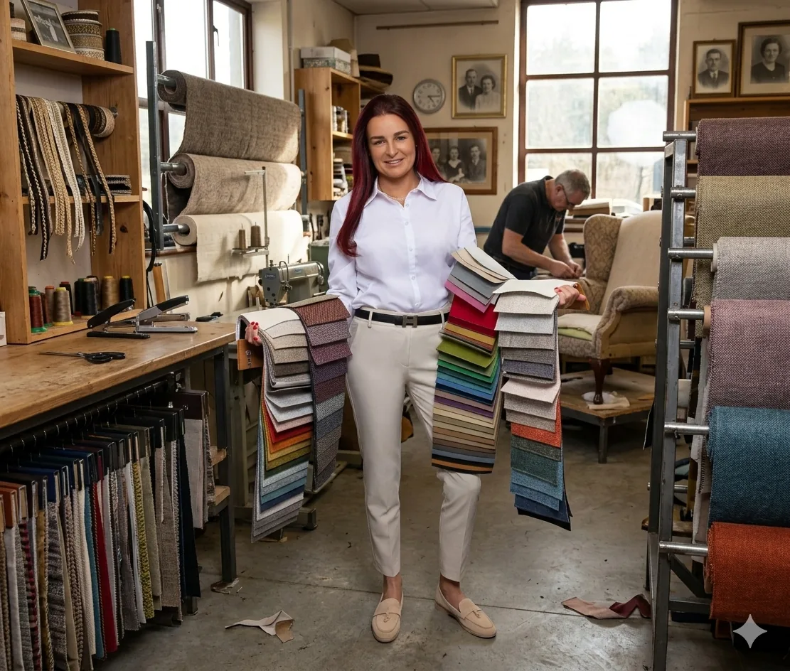 Gusta Vols, eigenaar Stoffeerderij Vols